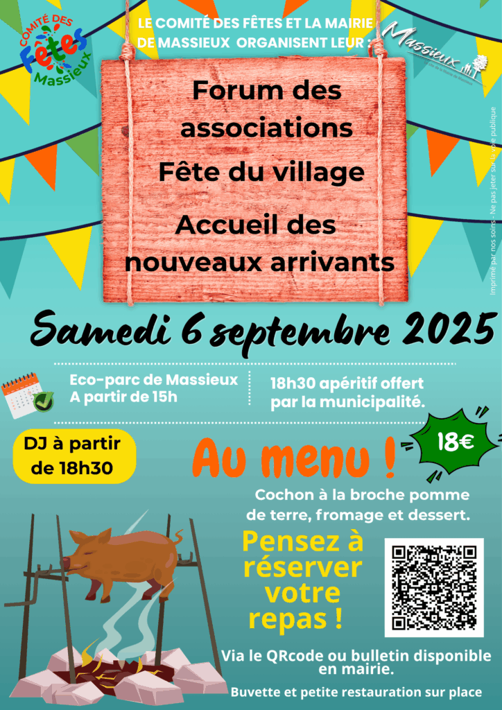 Forum des associations, fête du village et accueil des nouveaux arrivants (accueil sur le stand de rendez-vous de quartiers)
