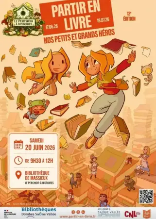 PARTIR EN LIVRE – Samedi 20 juin 2026 de 9h30 à 12h – Bibliothèque de Massieux