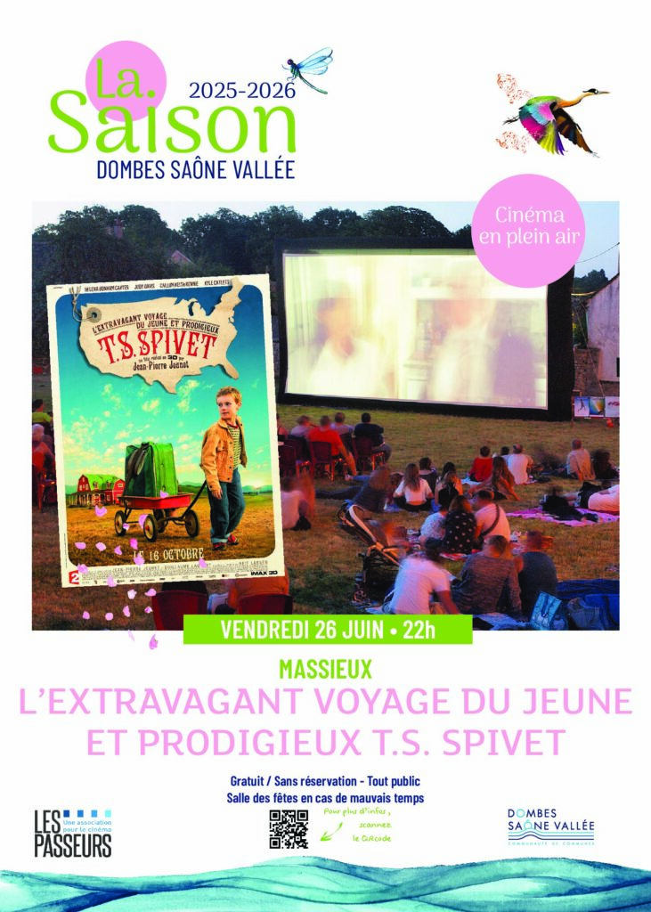 Séance Cinéma en plein air – L&rsquo;Extravagant voyage du jeune et prodigieux T.S. Spivet – 26/06/2026 à 22h