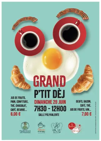 GRAND PETIT DEJ – DIMANCHE 28 JUIN 2026 – PARCIEUX