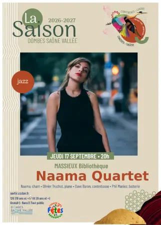 Concert de Jazz Naama Quartet – 17 septembre 2026 – Bibliothèque