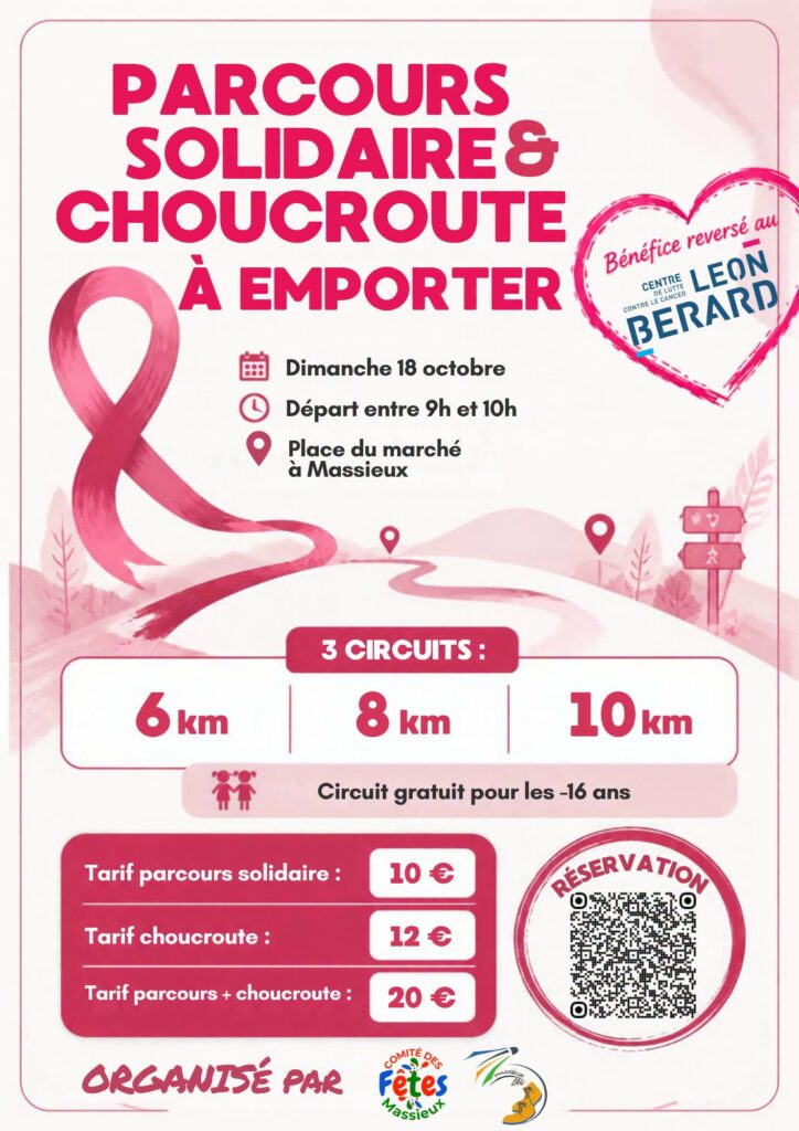 OCTOBRE ROSE – Dimanche 18 octobre 2026 –  MASSIEUX
