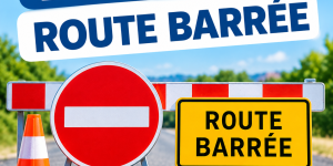 Travaux rte barrée